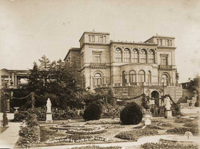 Villa Berg, Westfassade (um 1876)